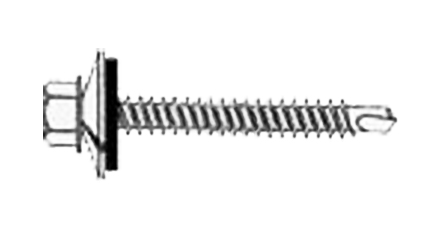 1-1/2" 304 S.S. Tek Screw with Neo Washer