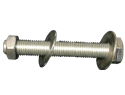 Bolt Assembly : 3/8"-16 X 1-3/4" Hexhead, 1 Nut, 2 Washers, 18-8 SS Threaded Full Length